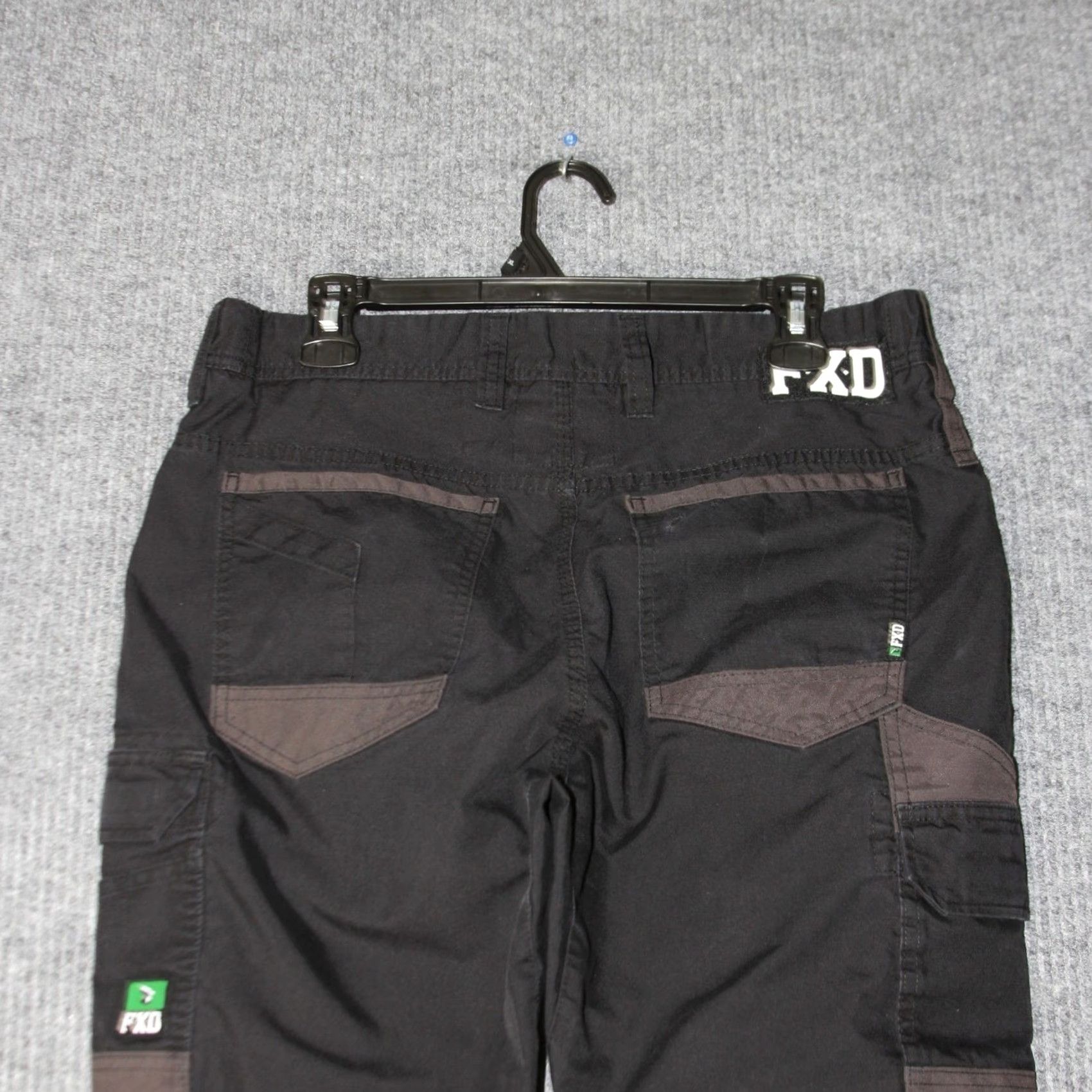 Vintage FXD Cargo Work Pants Mens 32x30 Black Size US 32 / EU 48 - 4 Thumbnail