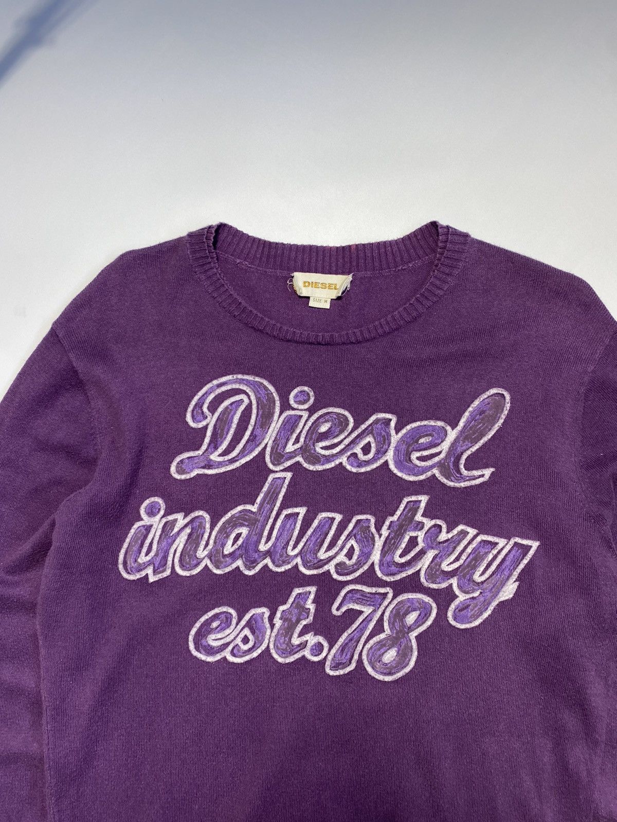 Diesel × Vintage Vintage Diesel big logo long sleeve jumper sweatshirt Size US M / EU 48-50 / 2 - 3 Thumbnail