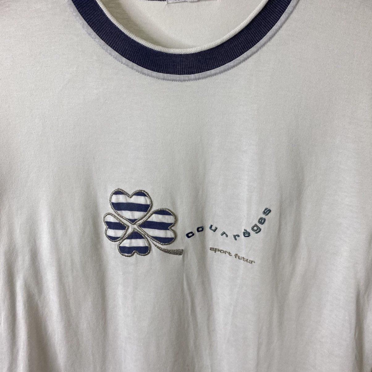 Courreges Vintage 1990s Courreges Sport Futur T Shirt Size US M / EU 48-50 / 2 - 2 Thumbnail