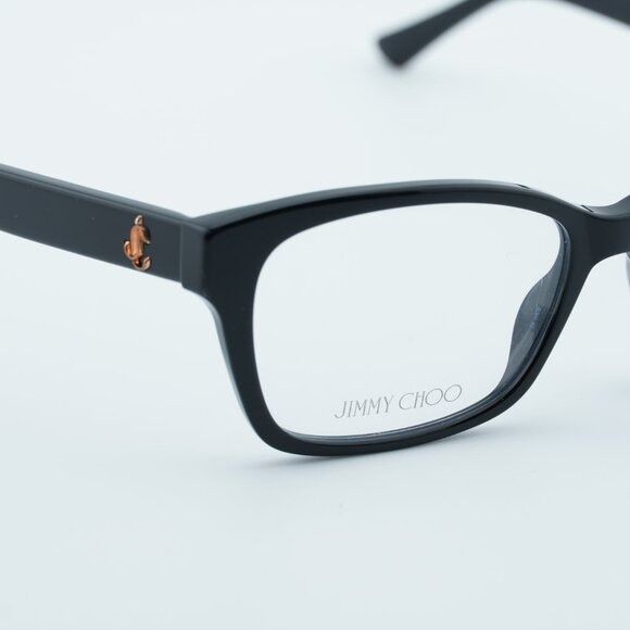 Jimmy Choo Jimmy Choo JC270 0807 00 Eyeglasses Shiny Black 53mm Size ONE SIZE - 5 Thumbnail