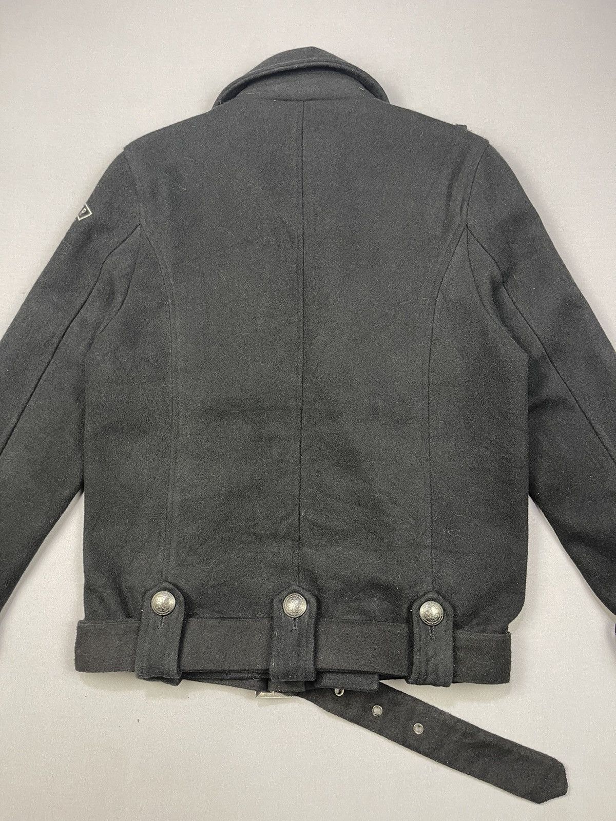 Japanese Brand Skull🔥 DIVINER Double Breasted Wool Biker Jacket Size US M / EU 48-50 / 2 - 6 Thumbnail