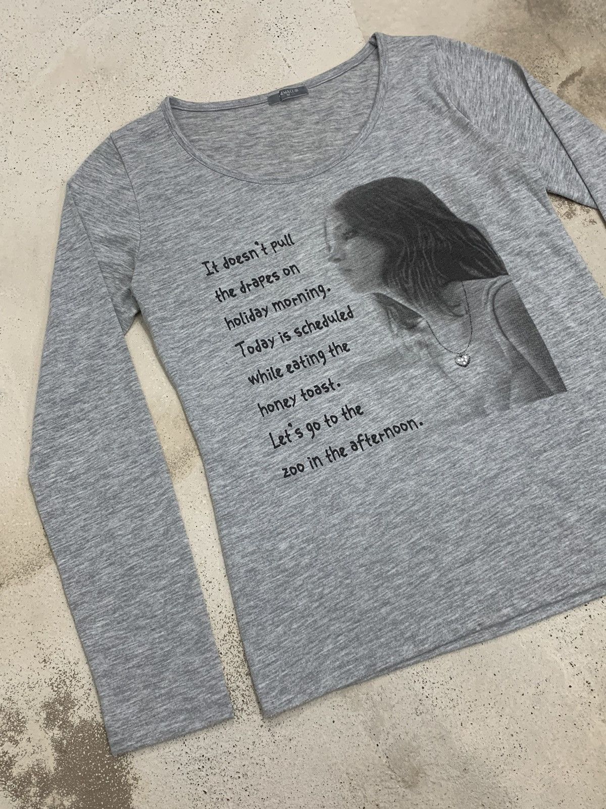 Hysteric Glamour Cinema Club Girl Photo Tee Life Poem Size M / US 6-8 / IT 42-44 - 4 Thumbnail