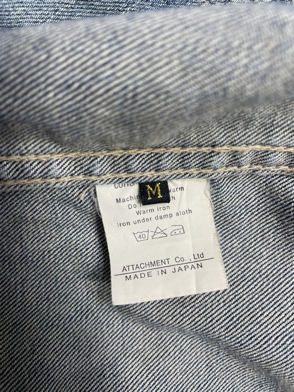 Attachment × Japanese Brand SS2013 ATTACHMENT STONEWASH DENIM JACKET Size US M / EU 48-50 / 2 - 7 Thumbnail