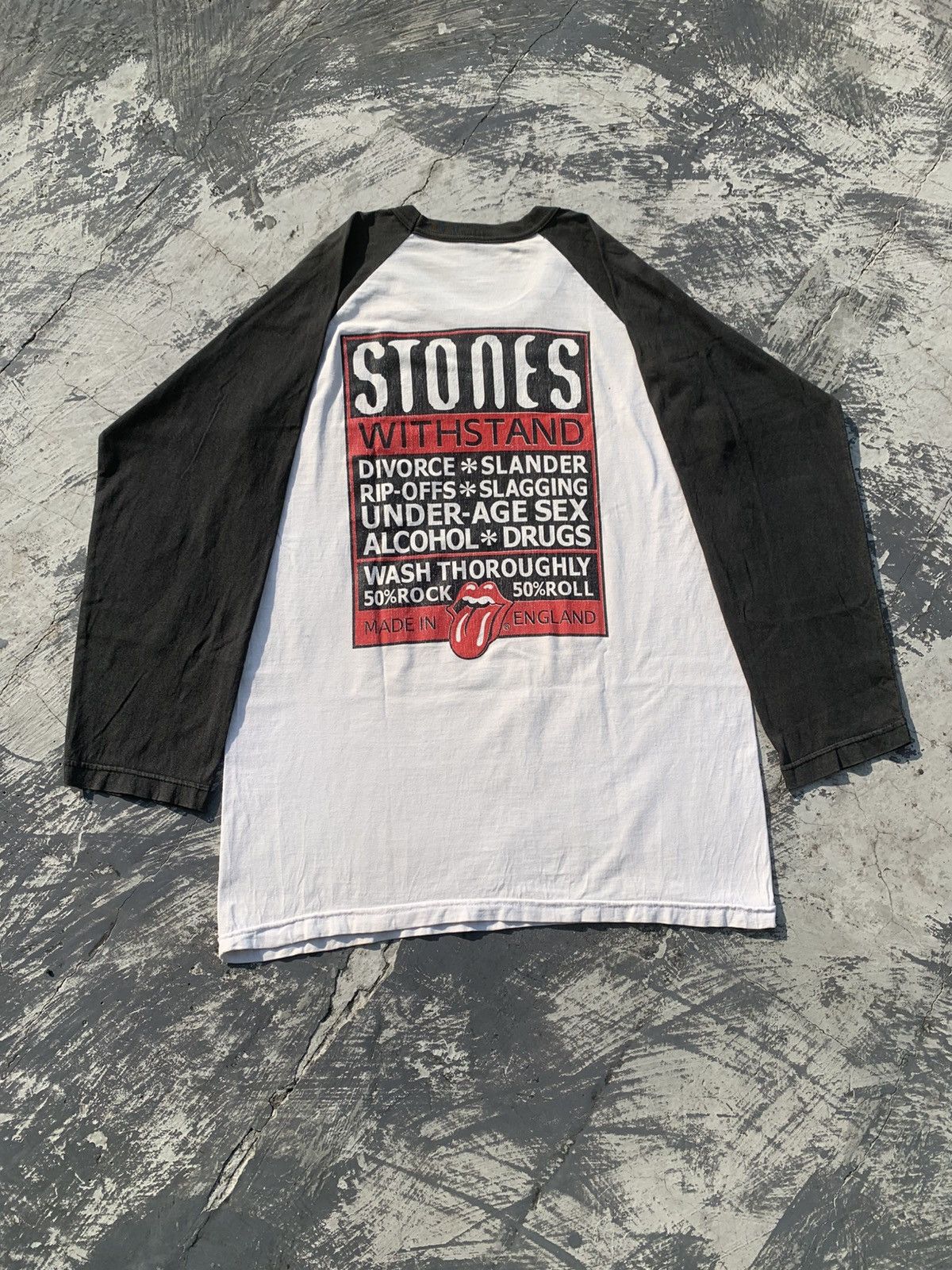 The Rolling Stones Vintage The Rolling Stones 2002 Raglan Tee Size US L / EU 52-54 / 3 - 1 Thumbnail