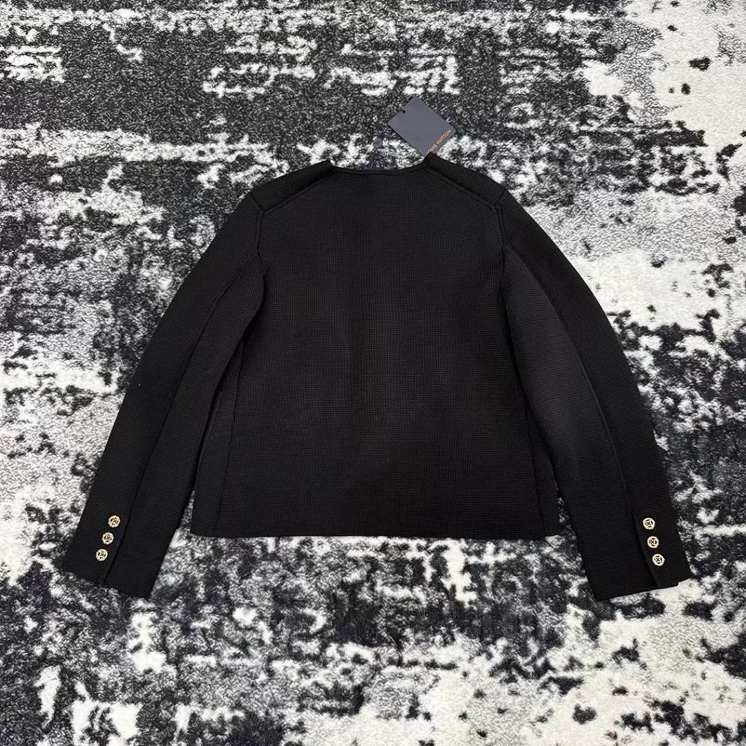Louis Vuitton LV New Black & Gold Knit XS Jacket Size XS / US 0-2 / IT 36-38 - 6 Thumbnail
