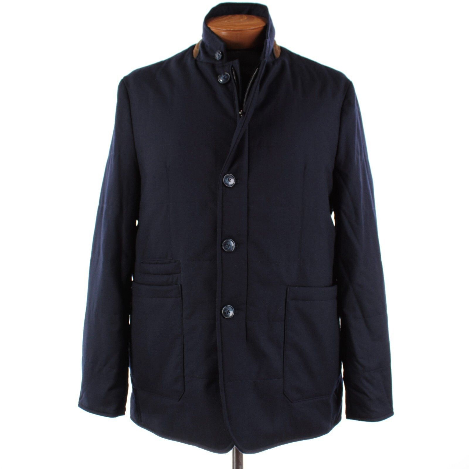 Zanella Zanella Coat Size XL US In Blue Wool Size US XL / EU 56 / 4 - 1 Thumbnail