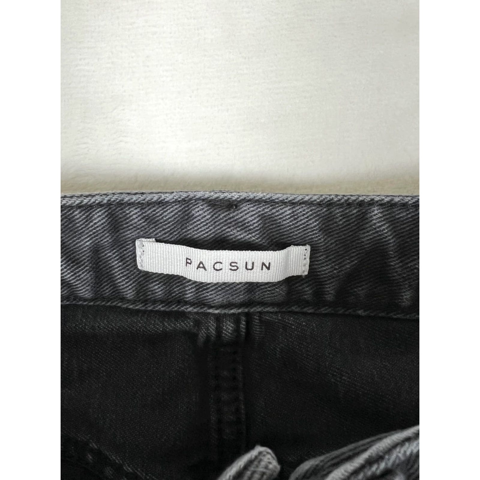 Pacsun PacSun Jeans Womens 26 Boyfriend Carpenter 90s BF Charcoal Gray Denim Relaxed Inseam 32 Zip Fly Pants The Size 26" / US 2 / IT 38 - 4 Thumbnail