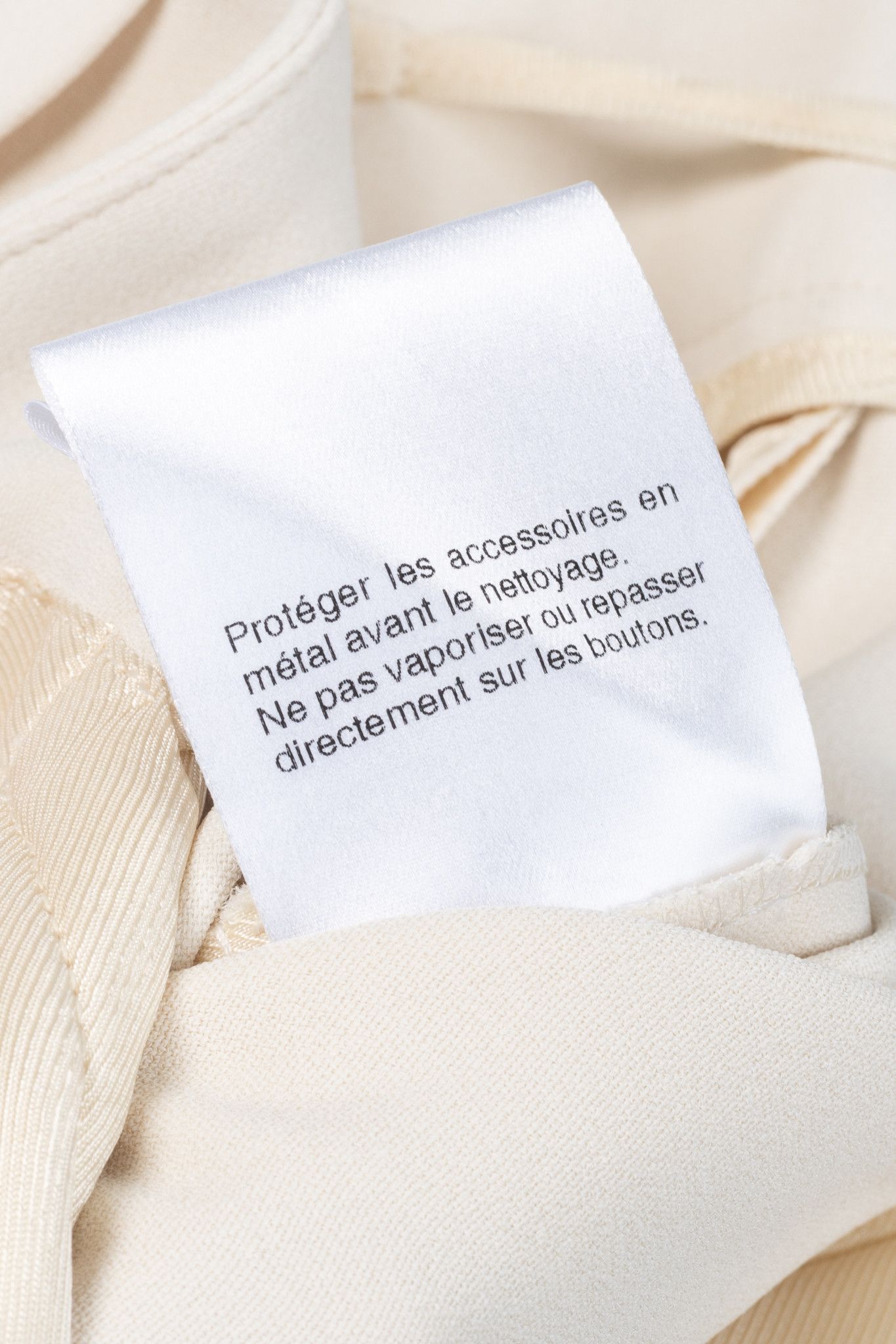 Gucci Gucci Cream Crepe Straight-Leg Holiday Trousers Size 26" / US 2 / IT 38 - 12 Thumbnail
