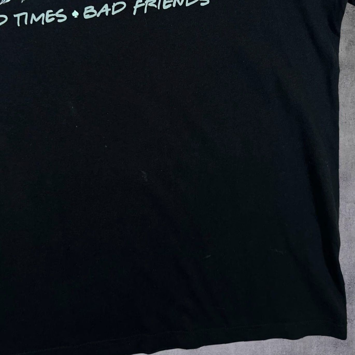 Vintage Lethal Threat Good Times Bad Friends Goth Biker Skull Graphic Black T-Shirt XL Mens Short Sleeve Cotton Black XL Graphic Skull Size US XL / EU 56 / 4 - 6 Thumbnail