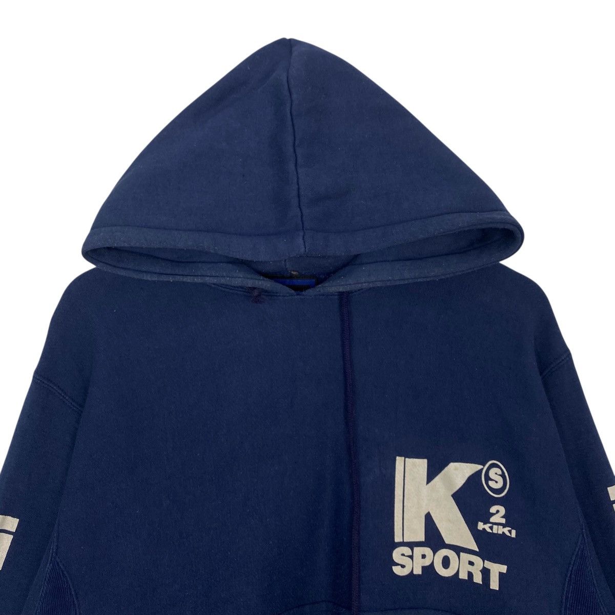 Vintage Vintage Kiki Sports Hoodie Printed Pullover NavyBlue Size L Size US L / EU 52-54 / 3 - 4 Thumbnail