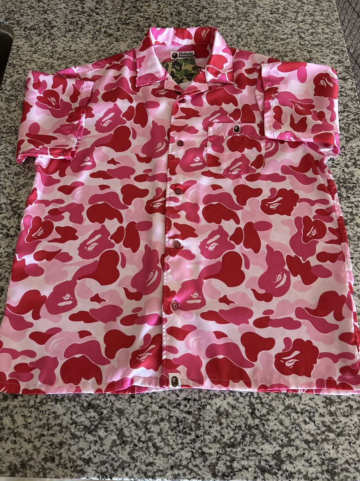 Bape abc camo button up