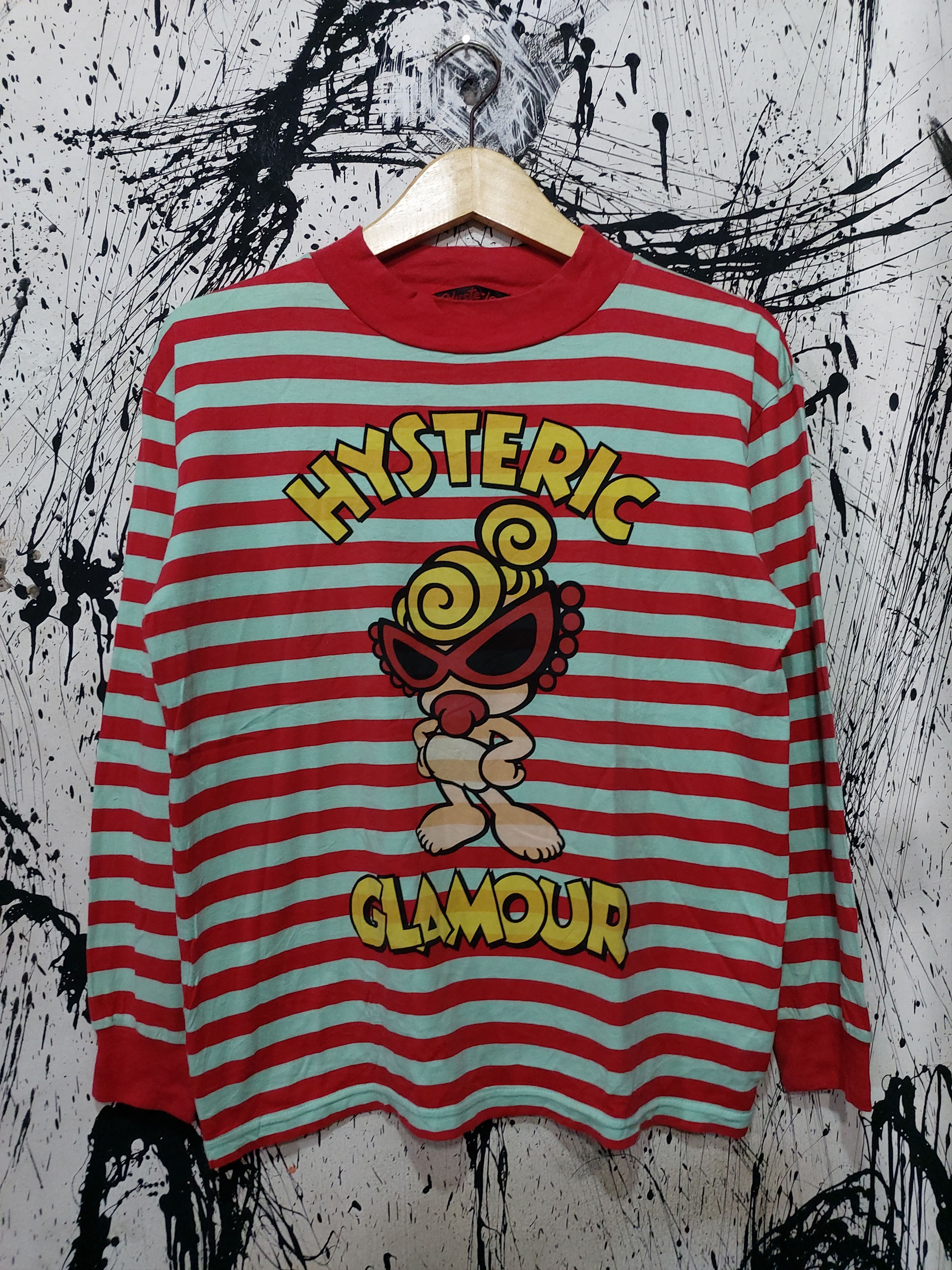 Hysteric Glamour HYSTERIC GLAMOUR STRIPE BABY LOGO LONGSLEVEE T-SHIRT Size US L / EU 52-54 / 3 - 1 Thumbnail