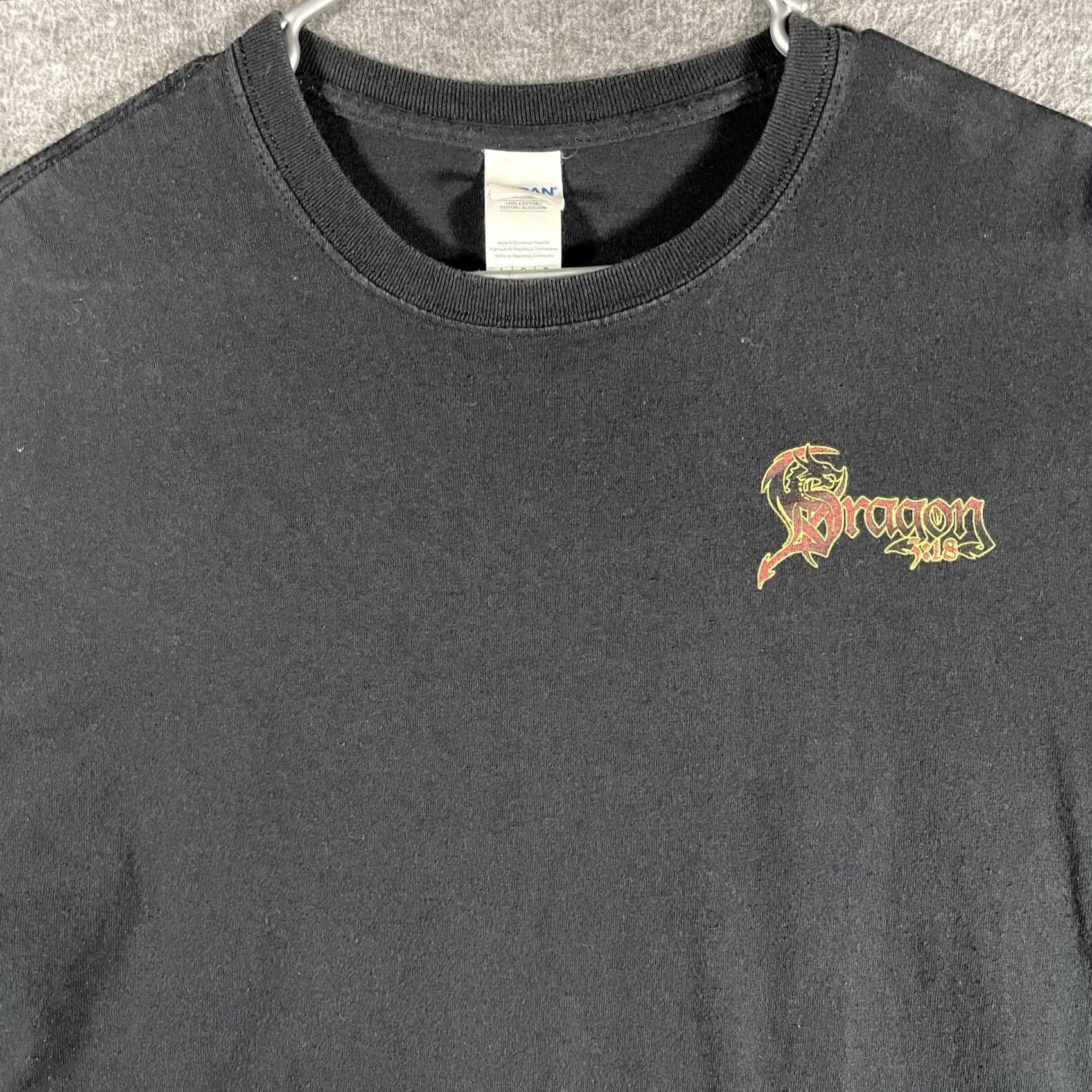 Gildan Mens Dragon 129 Tennessee Biker Road Graphic Tee Black Large Shirt Size US L / EU 52-54 / 3 - 3 Thumbnail