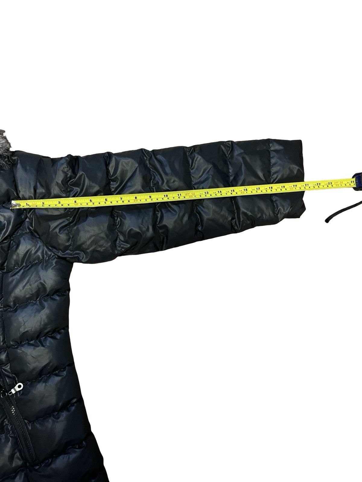 Other Women’s Long Puffer Coat S Black Belted Fur Detachable Hood Size S / US 4 / IT 40 - 7 Thumbnail