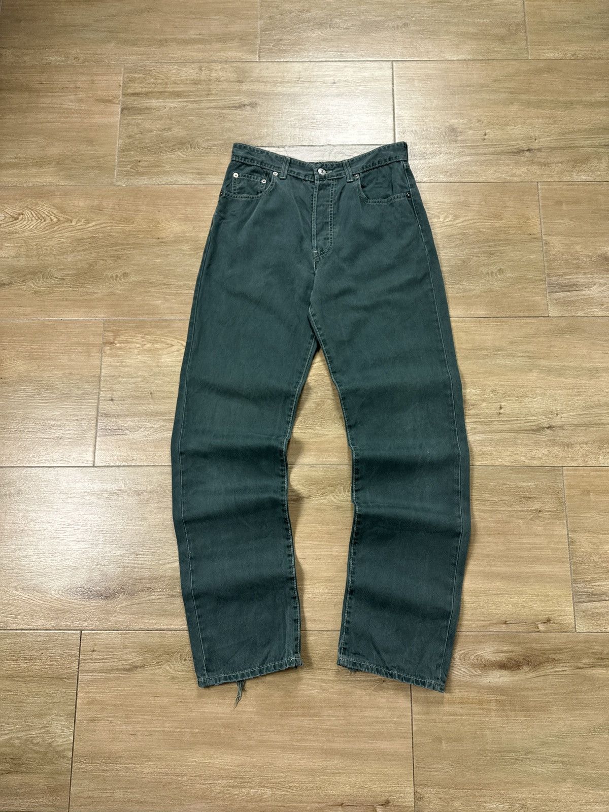 Levi's × Vintage Vintage 90s Levi's 401 Distressed Jeans Size US 32 / EU 48 - 10 Thumbnail