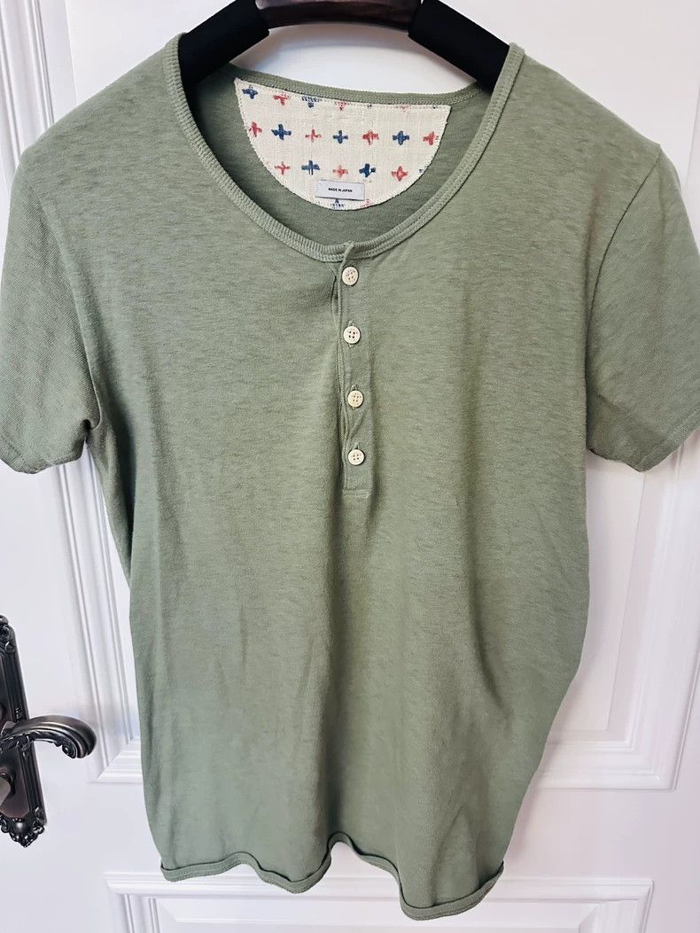 Visvim Visvim Classic Henley Short Sleeve T-Shirt Size US S / EU 44-46 / 1 - 1 Thumbnail