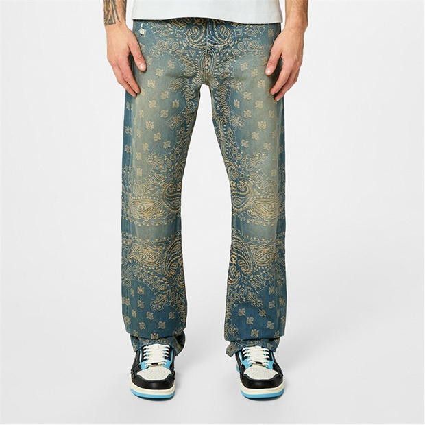 Amiri AMIRI Bandana Straight Leg Jeans Size US 30 / EU 46 - 2 Thumbnail