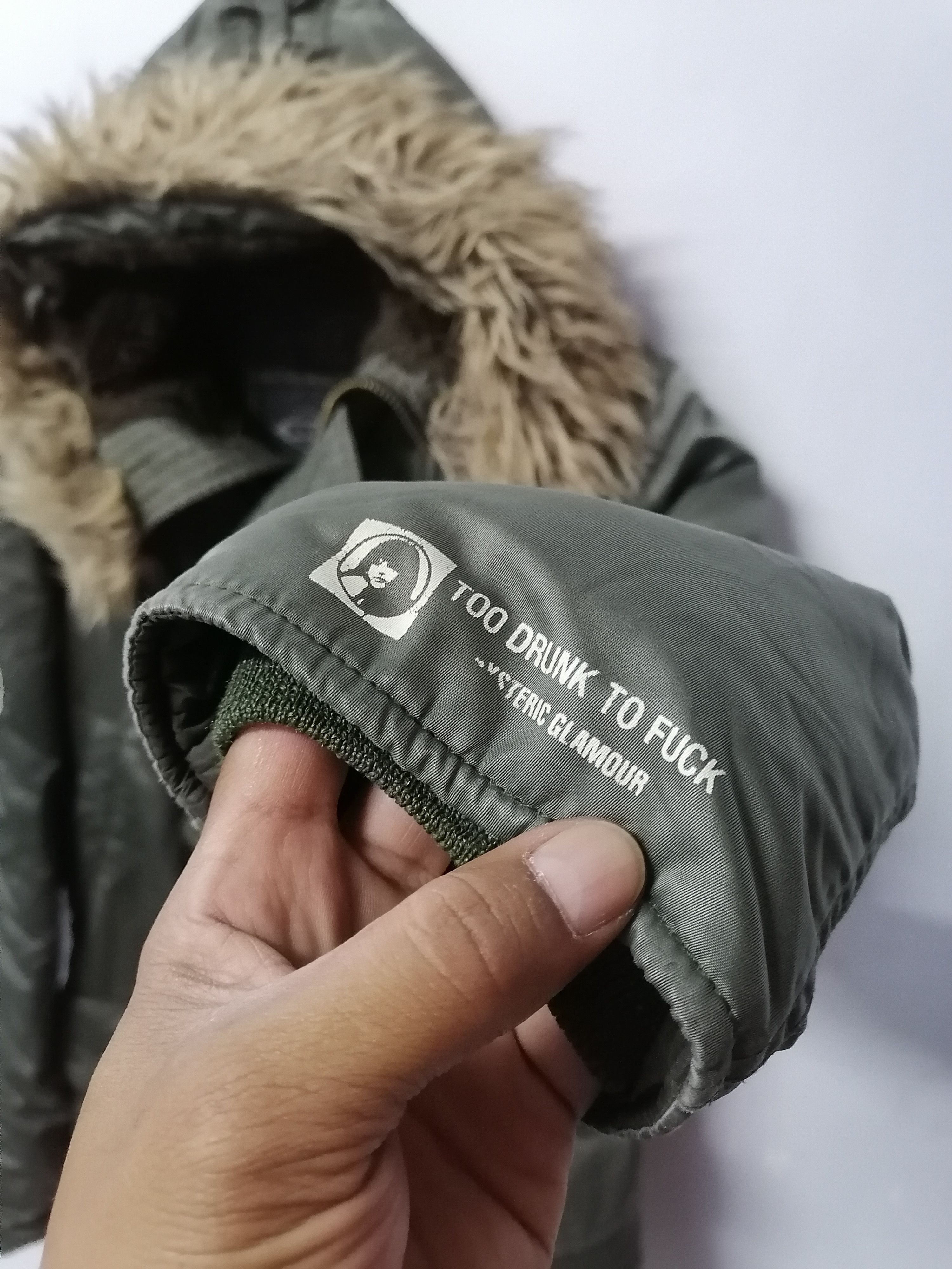 Hysteric Glamour × If Six Was Nine × Le Grande Bleu (L.G.B.) Hysteric Glamour Scorpion 'To Drunk To Fuck' Primaloft Parka Size US L / EU 52-54 / 3 - 2 Thumbnail
