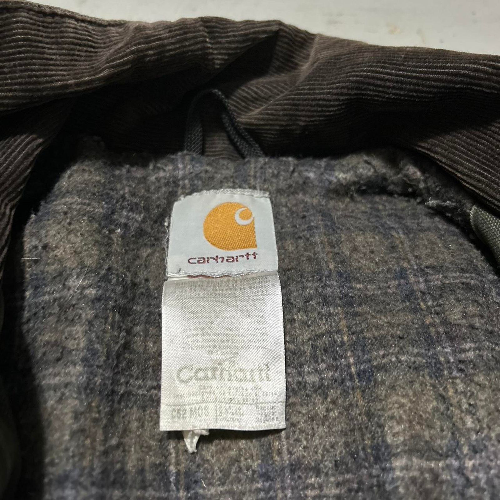 Carhartt **Vintage 90s Oliver Green Carhartt Blanket Lined Work Coat Size US XL / EU 56 / 4 - 2 Thumbnail