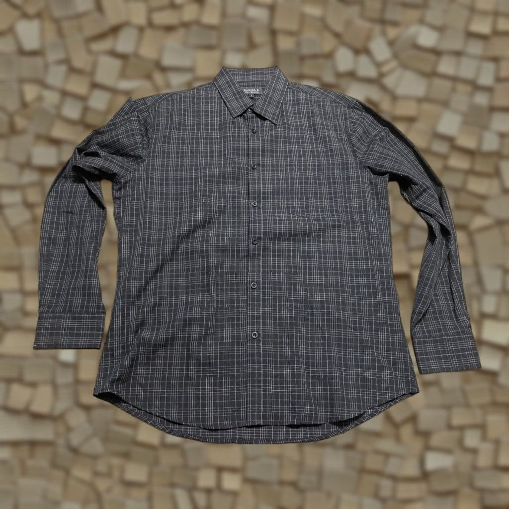 Vintage Daniel K Shirt Men L Black Plaid Button Up Long Sleeve Regular Fit Size US L / EU 52-54 / 3 - 1 Thumbnail