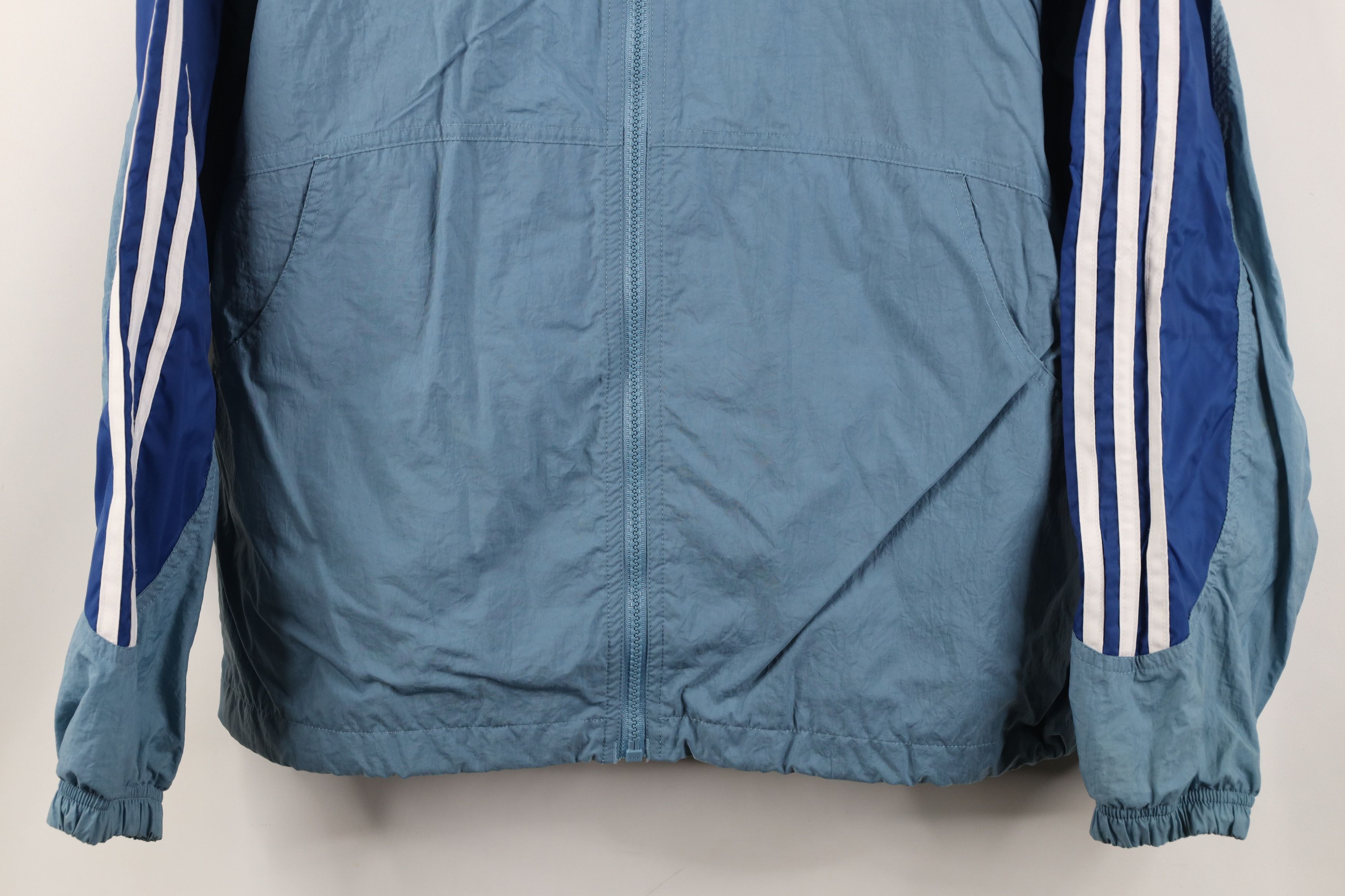 Adidas Vintage 90s Adidas Striped Lined Windbreaker Jacket Size M / US 6-8 / IT 42-44 - 3 Thumbnail