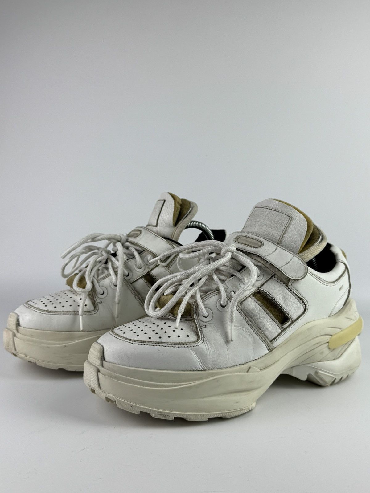 Maison Margiela Maison Margiela Low Top Retro Fit Platform Leather Sneakers Size US 8 / EU 41 - 4 Thumbnail