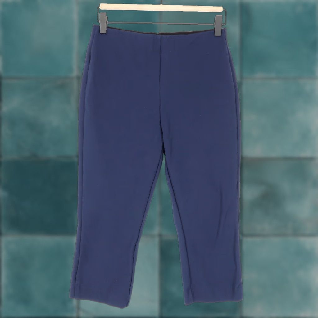 Rag & Bone rag & bone Simone Pants Womens 6 Blue Slim Fit Back Zip Capri Ponte Shirt Size 28" / US 6 / IT 42 - 1 Thumbnail