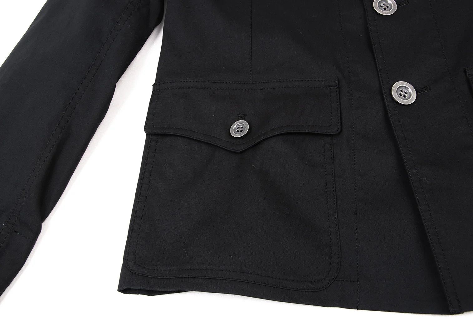 Jean Paul Gaultier Cotton Military Jacket in Black Size 46 Size US S / EU 44-46 / 1 - 11 Thumbnail