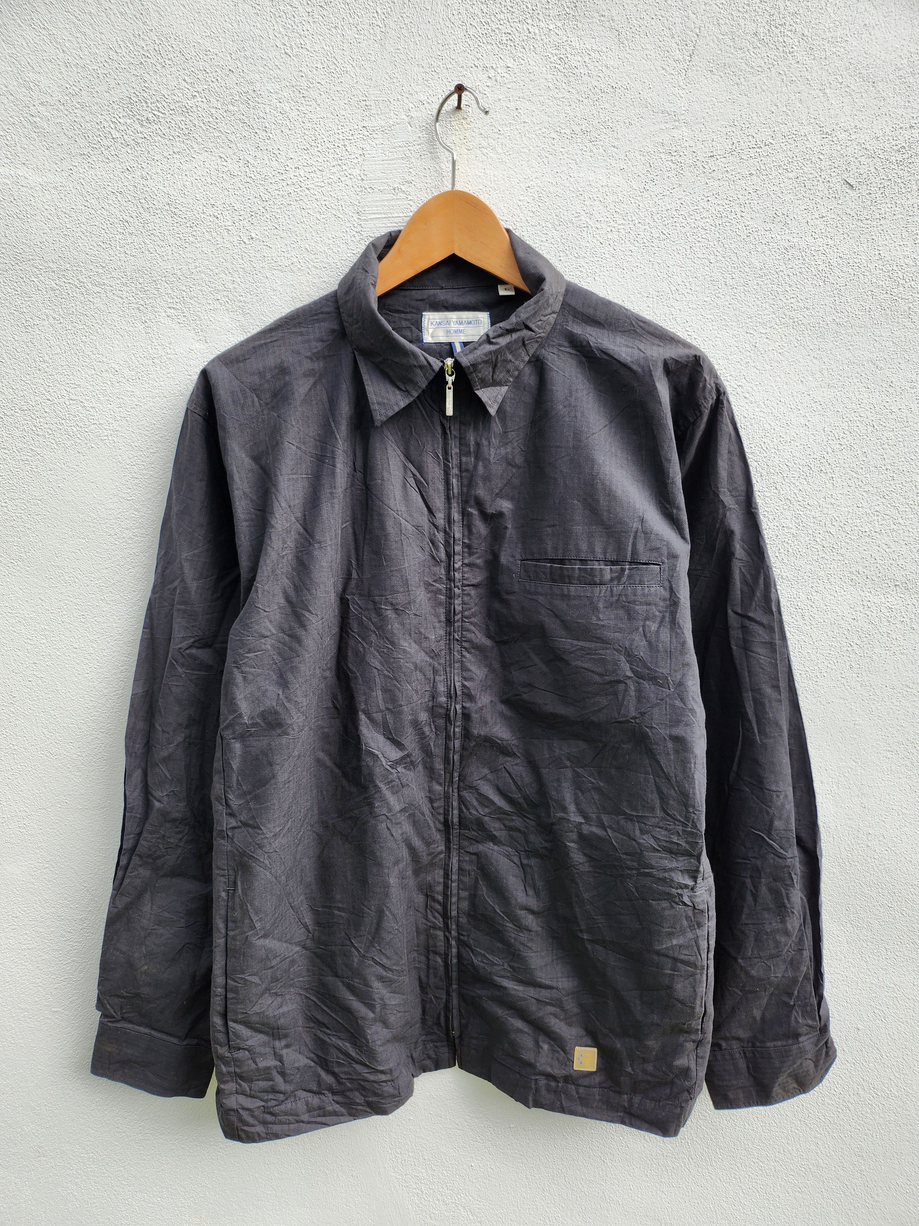 If Six Was Nine KANSAI Yamamoto Homme All Black Light Jacket Size US L / EU 52-54 / 3 - 1 Thumbnail