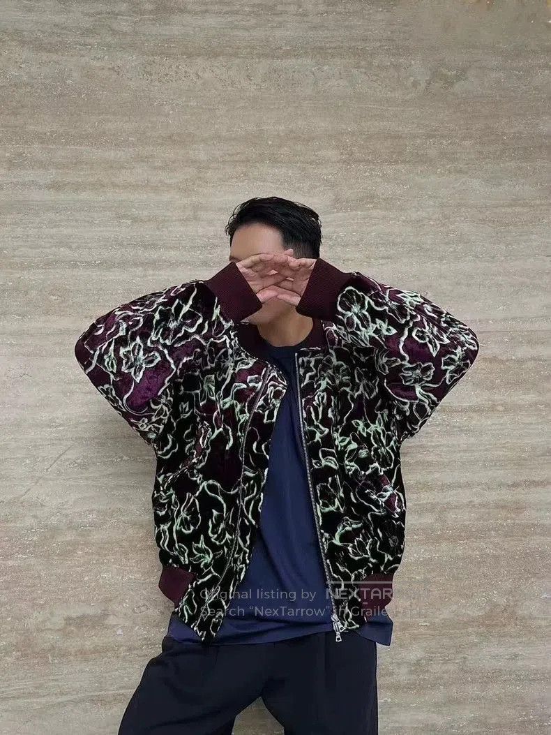 Dries Van Noten Dries Van Noten Men's Floral Bomber Jacket. Size US L / EU 52-54 / 3 - 1 Thumbnail