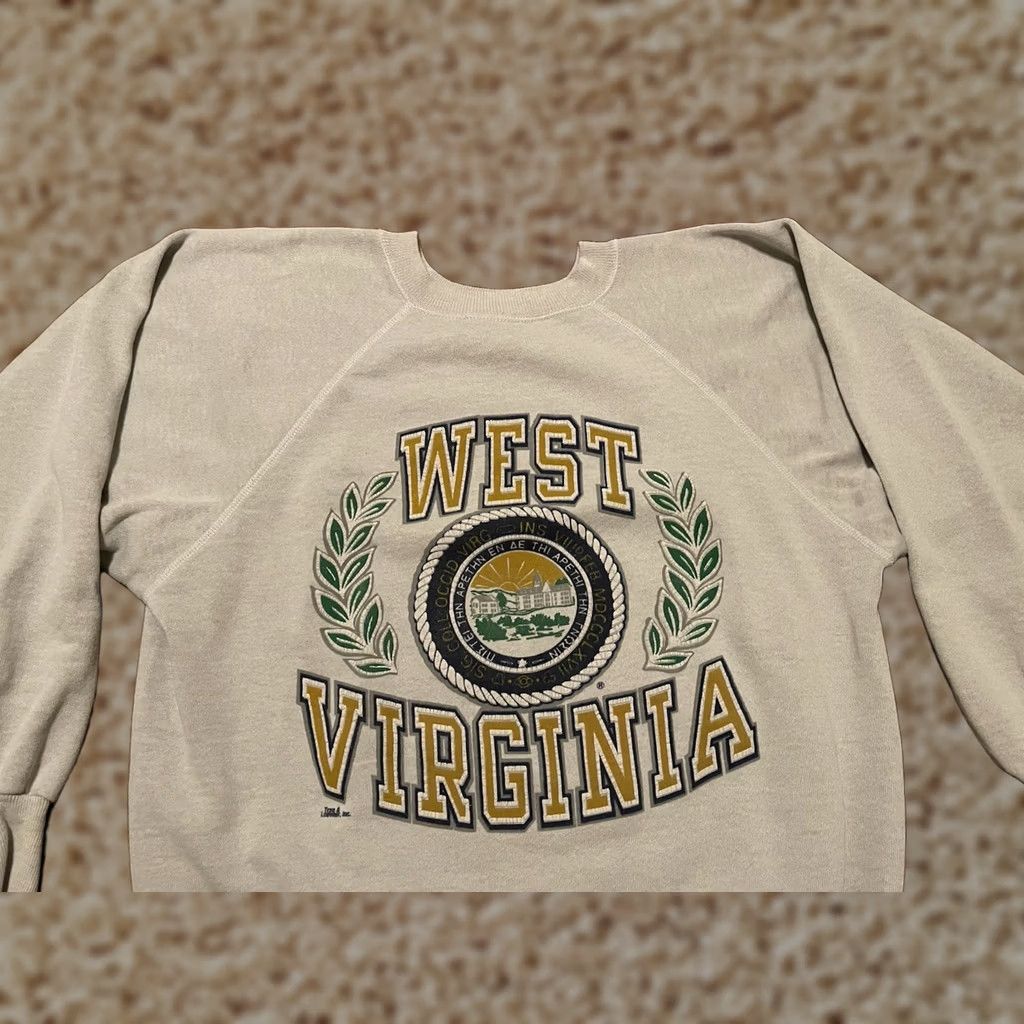 Vintage VINTAGE West Virginia Trau & Loevner USA Made Crewneck Sweatshirt Adult Large Gray Long Sleeve Pullover Mens USA 50/50 Size US L / EU 52-54 / 3 - 1 Thumbnail