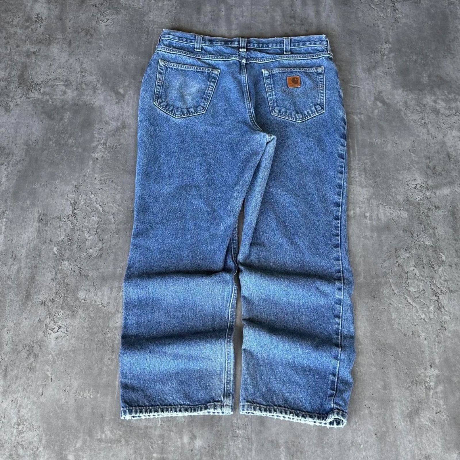 Carhartt × Carhartt Wip Vintage Carhartt Carpenter Y2K Relaxed Fit Denim Jeans Size US 35 - 1 Thumbnail