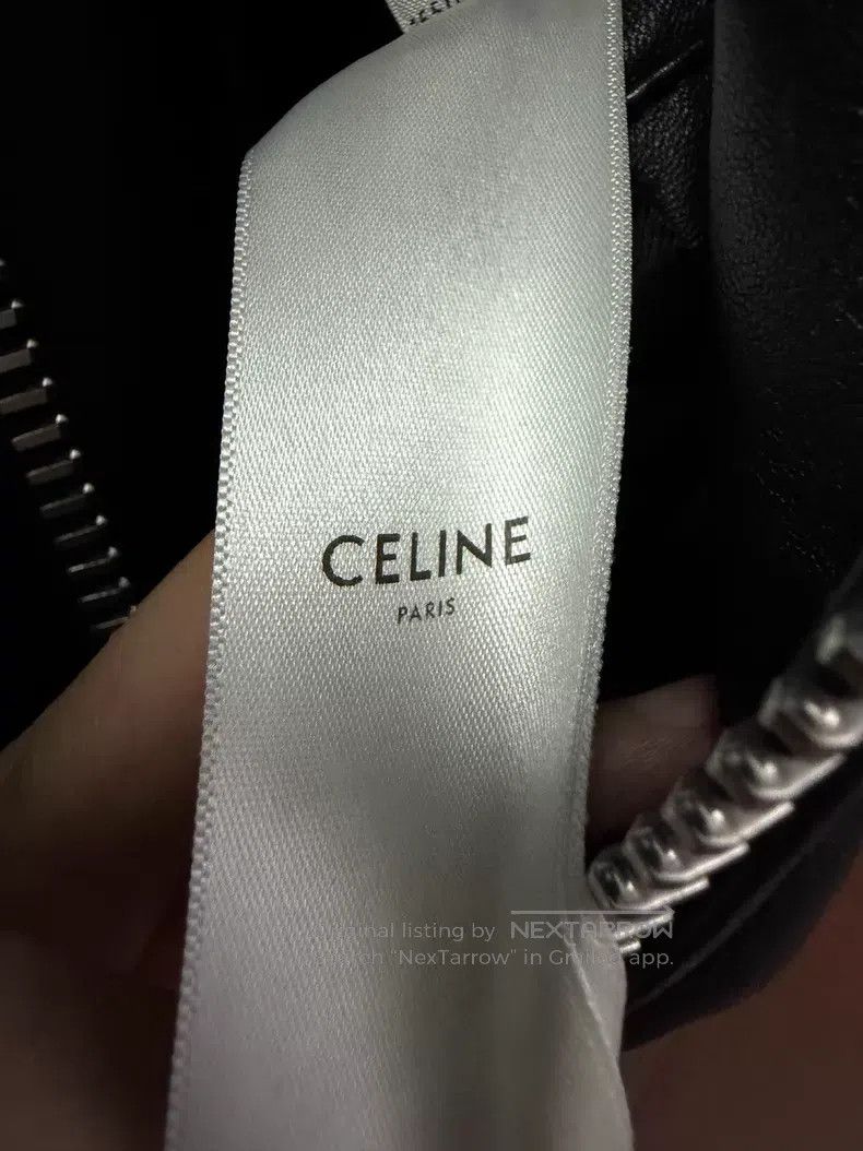 Celine CELINE Lamb Leather Biker Jacket i Size XXS / US 00 / IT 34 - 4 Thumbnail