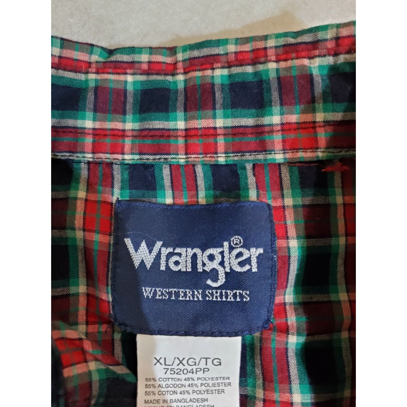 Wrangler Vintage Wrangler Western Pearl Snap Shirt - Long Tails - Red Plaid - Mens Size XL Size US XL / EU 56 / 4 - 4 Thumbnail
