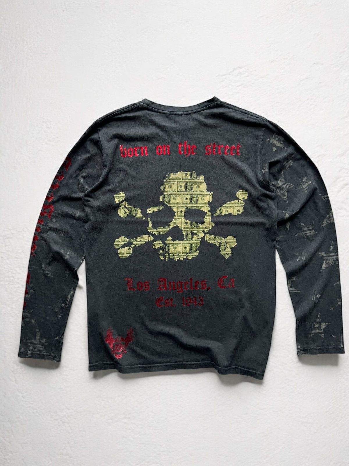 Christian Audigier × Vintage SMET by CHRISTIAN AUDIGIER LONG SLEEVE TEE RAP y2k vintage Size US M / EU 48-50 / 2 - 1 Thumbnail