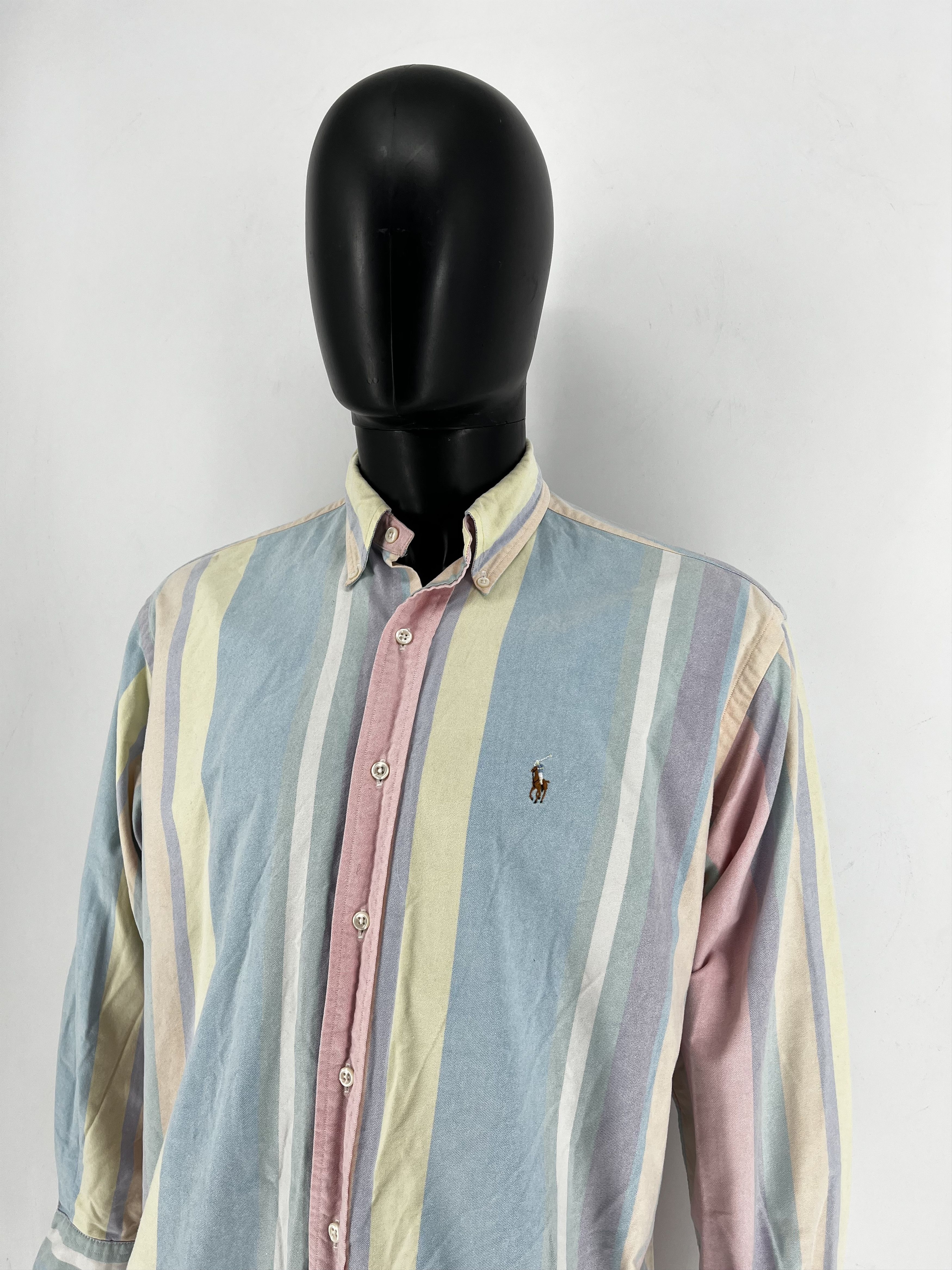 Polo Ralph Lauren Vintage Striped Shirt Polo Ralph Lauren Size M Rare Size US M / EU 48-50 / 2 - 4 Thumbnail