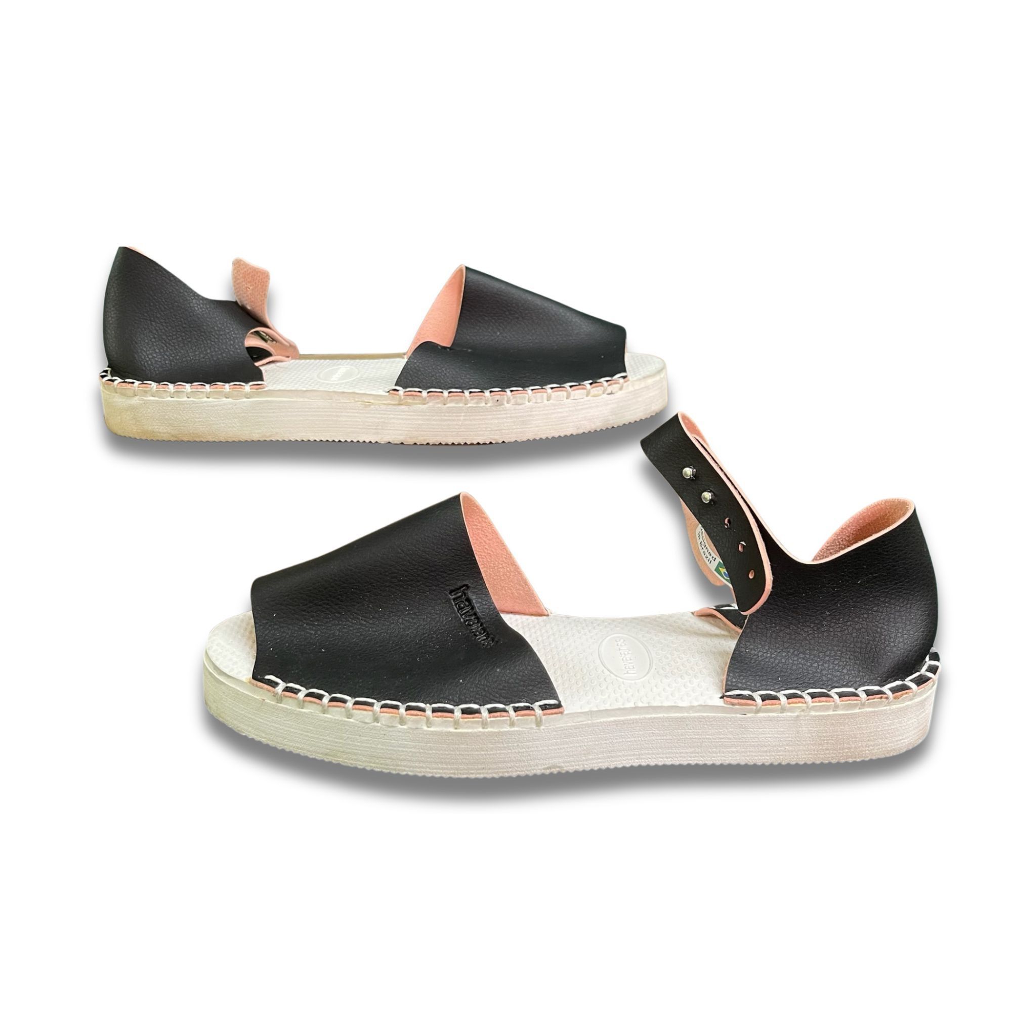 Other Havaianas Origine Platform Sandals Black & Pink Size 6 Styli Size US 6 / IT 36 - 5 Thumbnail