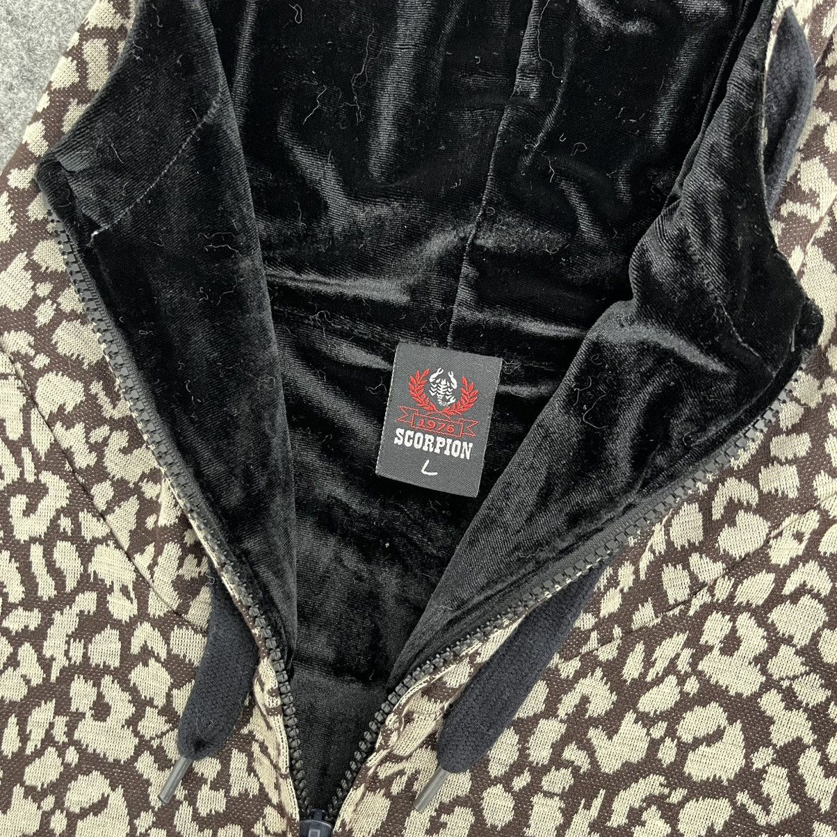 If Six Was Nine Vintage Scorpion Leopard Faux Fur Hoodie LGB Style Size US L / EU 52-54 / 3 - 5 Thumbnail