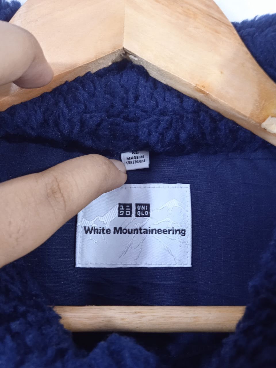 Japanese Brand × Uniqlo × White Mountaineering Uniqlo X White Mountaineering Deep Pile Fleece Rare Design Size US XL / EU 56 / 4 - 6 Thumbnail