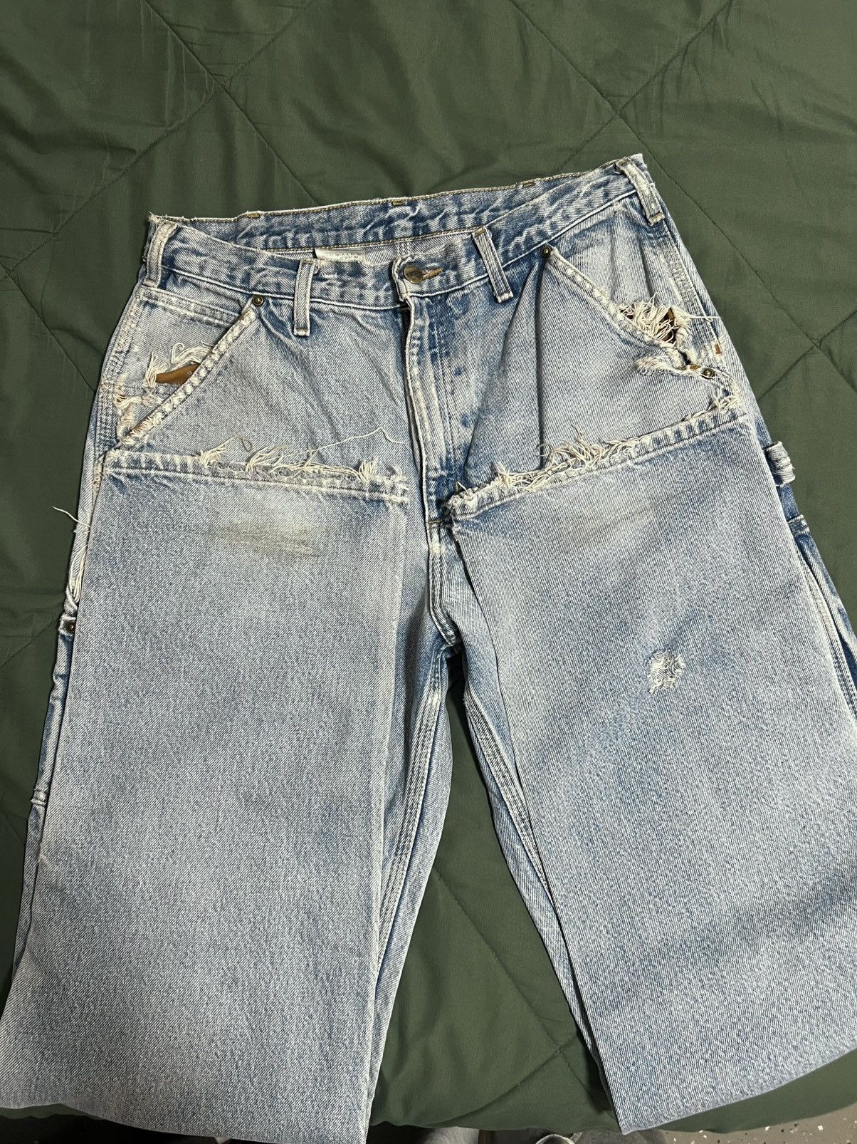 Carhartt Carhartt double holster light blue washed denim Size US 31 - 9 Thumbnail