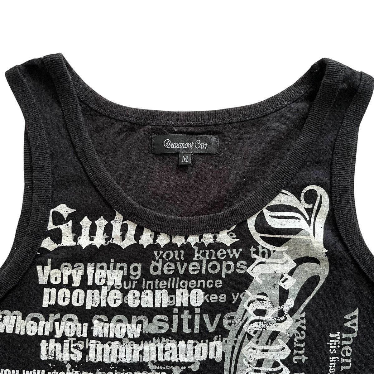 If Six Was Nine Japanese Vkei Poem Tank Top Size US S / EU 44-46 / 1 - 3 Thumbnail