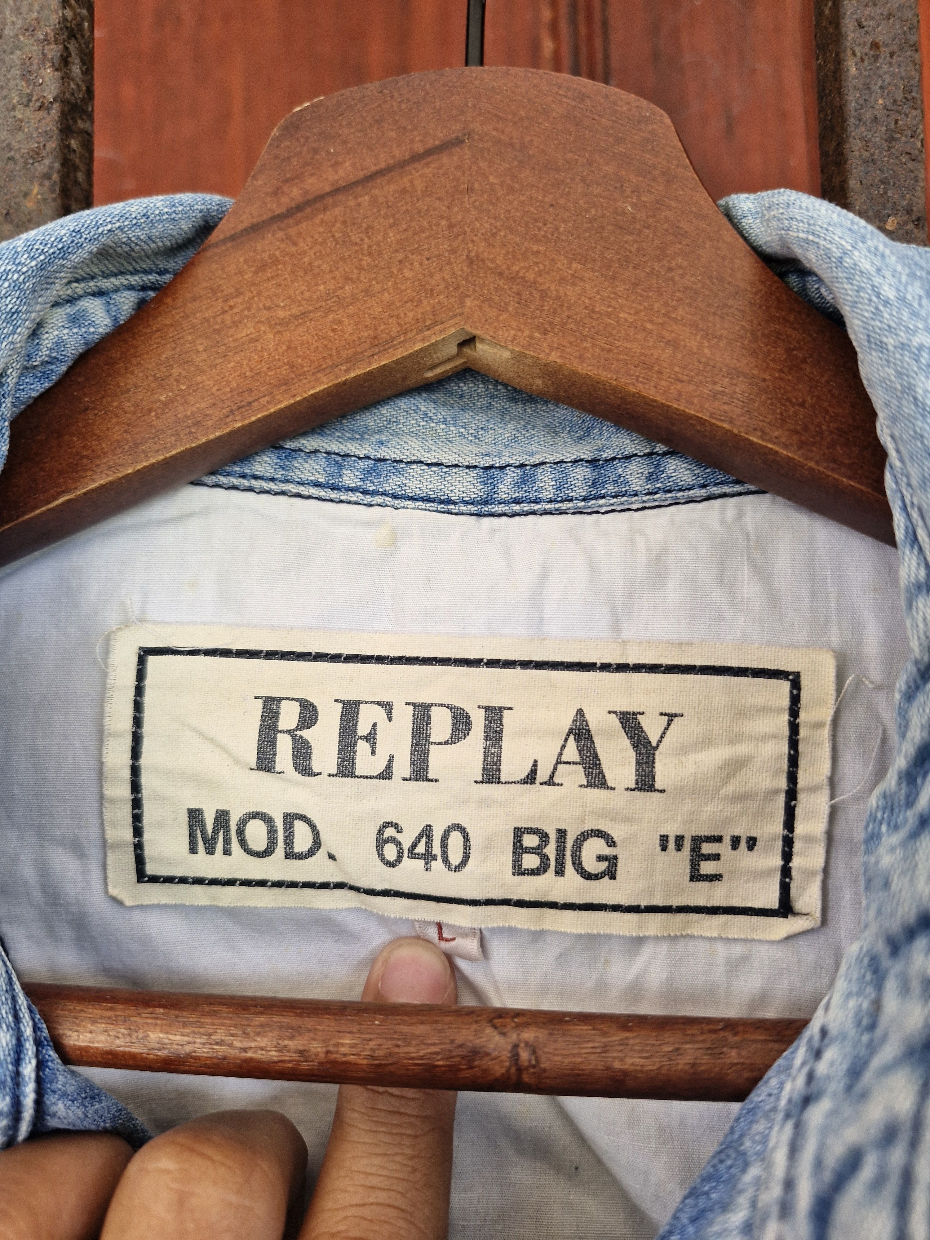Replay VINTAGE!! REPLAY MOD 640 BIG "E" DENIM JACKET Size US L / EU 52-54 / 3 - 4 Thumbnail