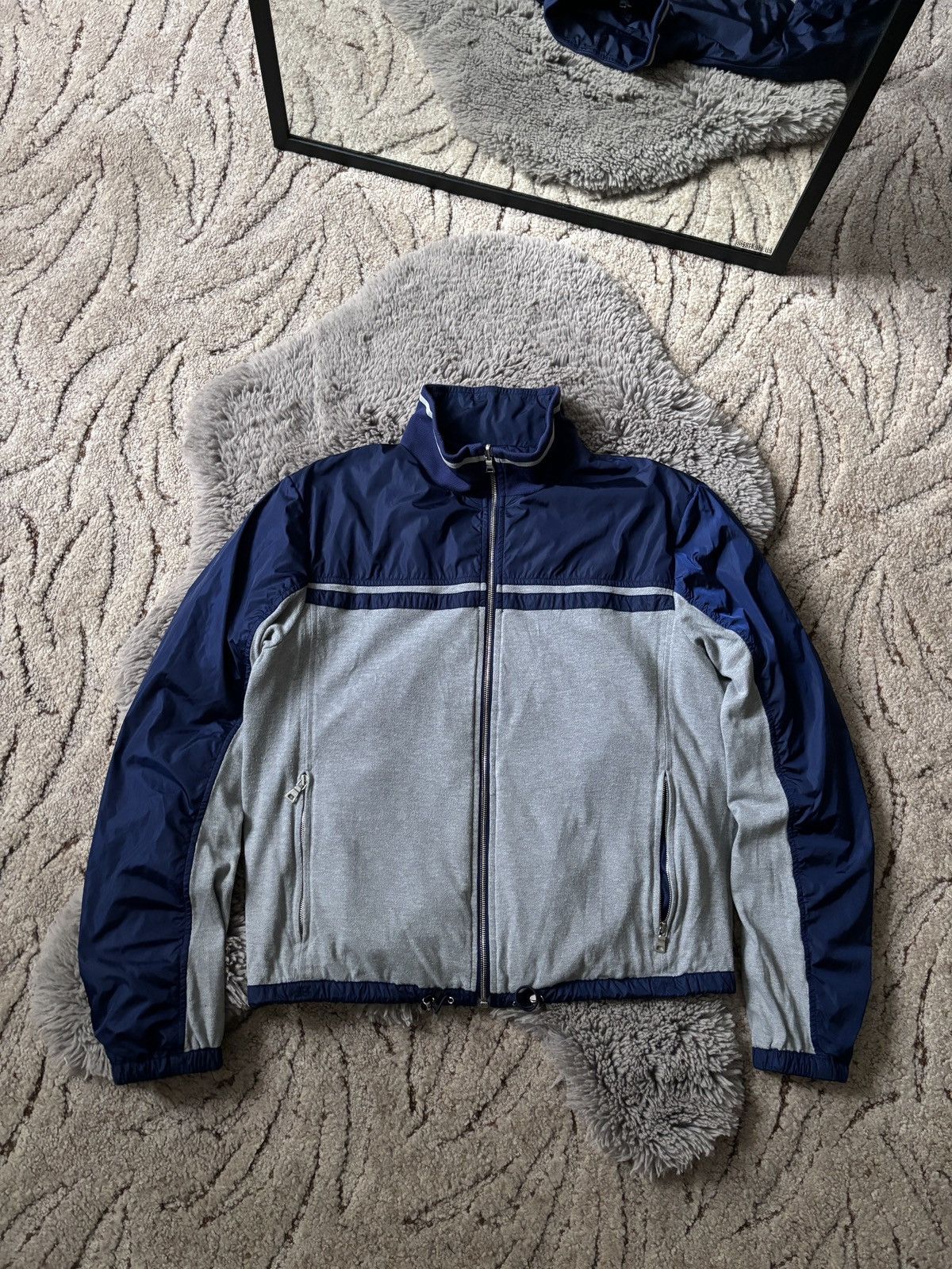 Prada × Vintage Prada jacket vintage red tab double side nylon blue bomvers Size US L / EU 52-54 / 3 - 5 Thumbnail