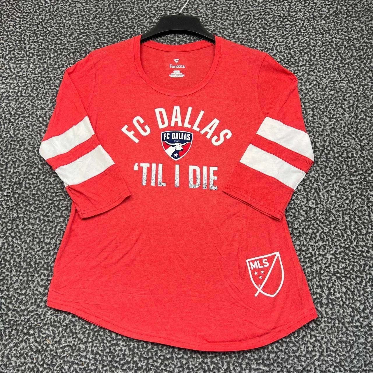 Other FC Dallas Shirt Women Fanatics 3/4 Sleeve Crew Neck New M Size M / US 6-8 / IT 42-44 - 1 Thumbnail