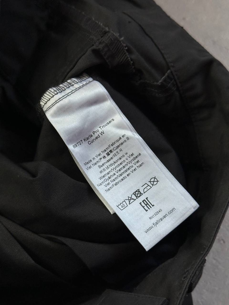 Fjallraven Fjällräven Karla Pro Curved Trousers G-1000 Black Women’s 30 Size 30" / US 8 / IT 44 - 6 Thumbnail
