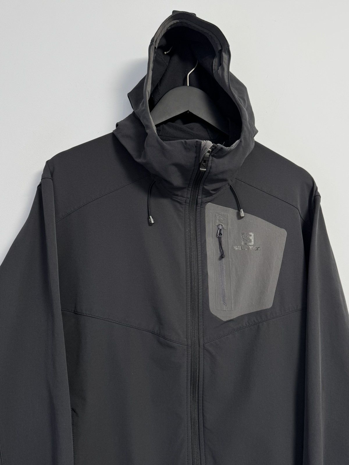 Salomon Salomon Men's Hoodie Polyamide with Elastane, Nylon Full Zip Size US L / EU 52-54 / 3 - 2 Thumbnail