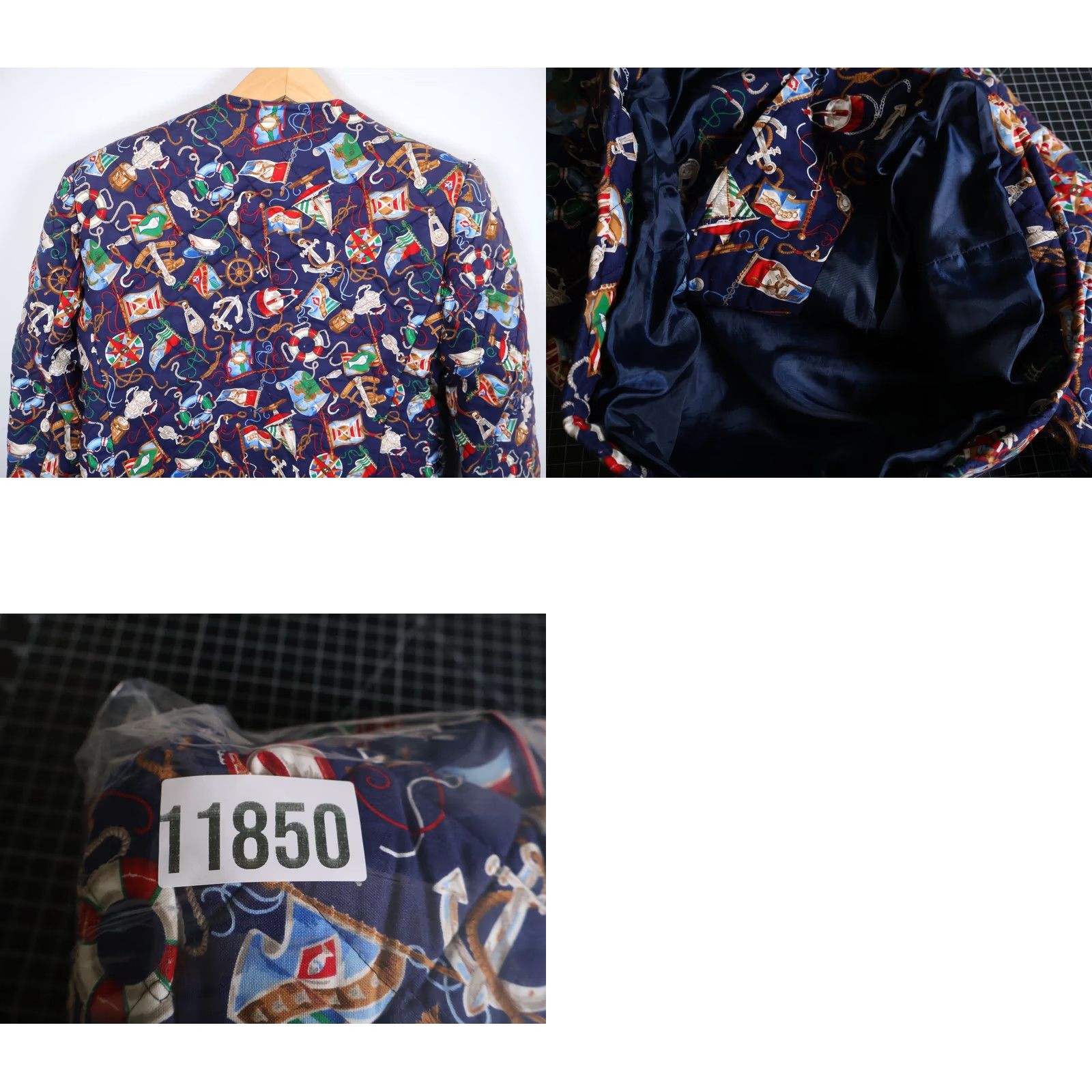 Vera Bradley Vera Bradley Nautical Quilted Jacket Womens Large Padded Blue Casual Apparel Size L / US 10 / IT 46 - 10 Thumbnail