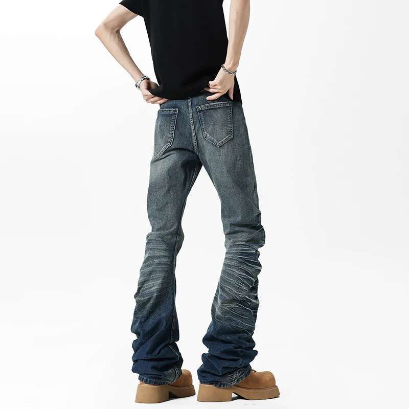 Japanese Brand High street buttoned pleated jeans Size US 34 / EU 50 - 4 Thumbnail