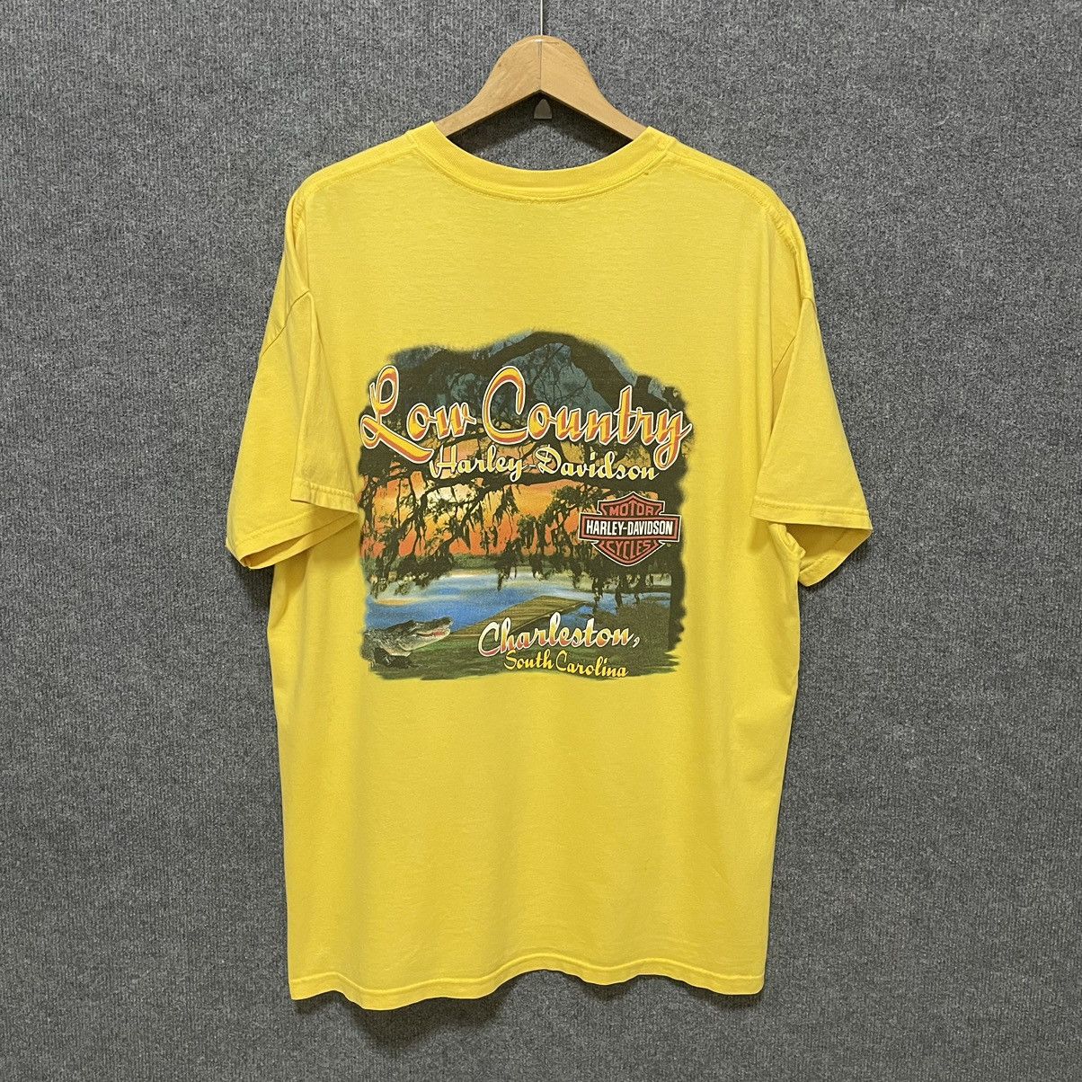 Harley Davidson × Vintage × West Coast Choppers 2005 Low Country Charleston South Carolina Harley Davidson T Size US XL / EU 56 / 4 - 1 Thumbnail