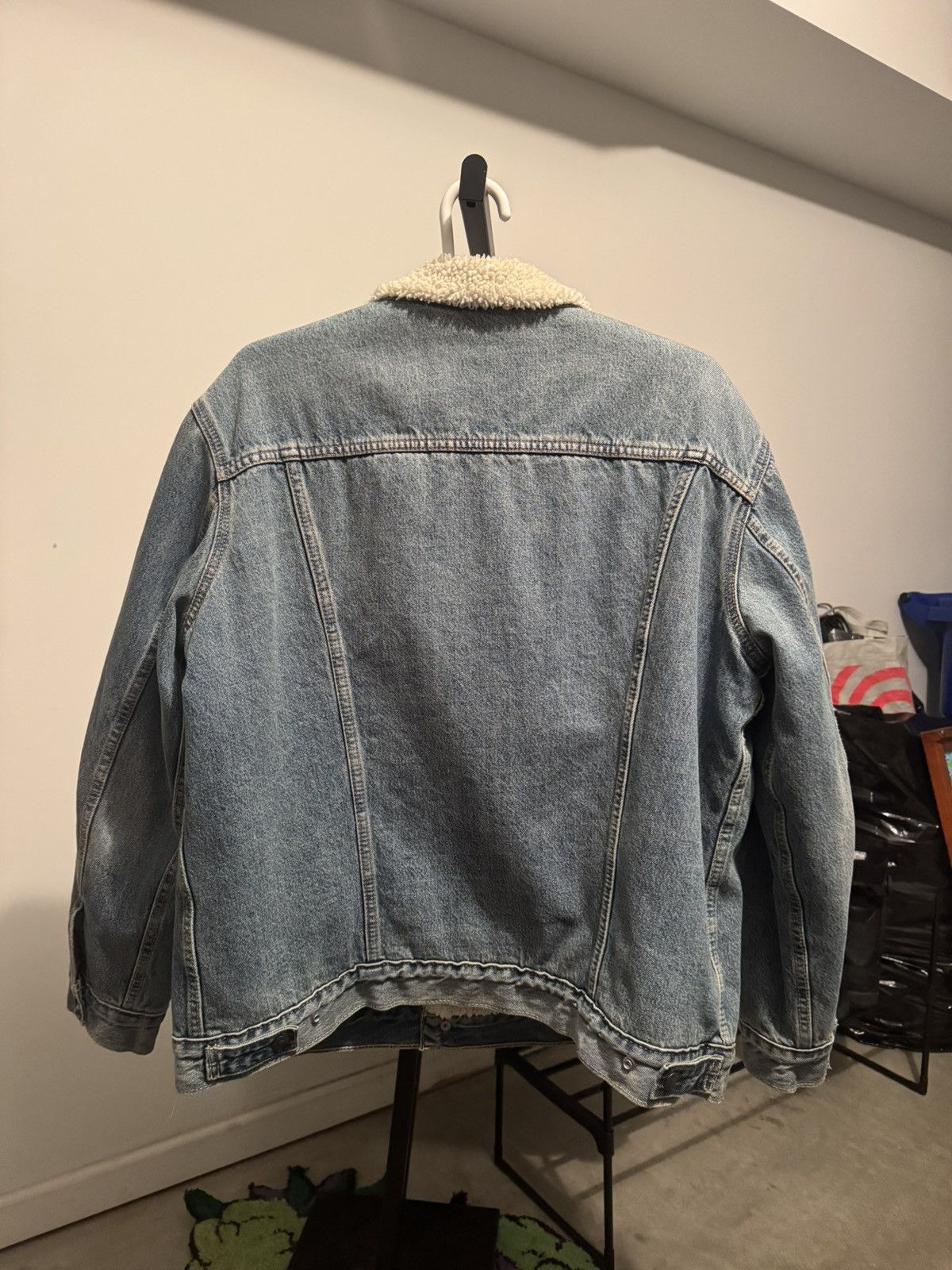 Levi's Levi's Sherpa Lined Denim Trucker Jacket Size US XL / EU 56 / 4 - 2 Thumbnail